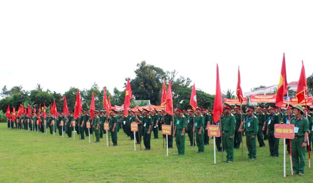 Quang cảnh buổi khai mạc Hội thao