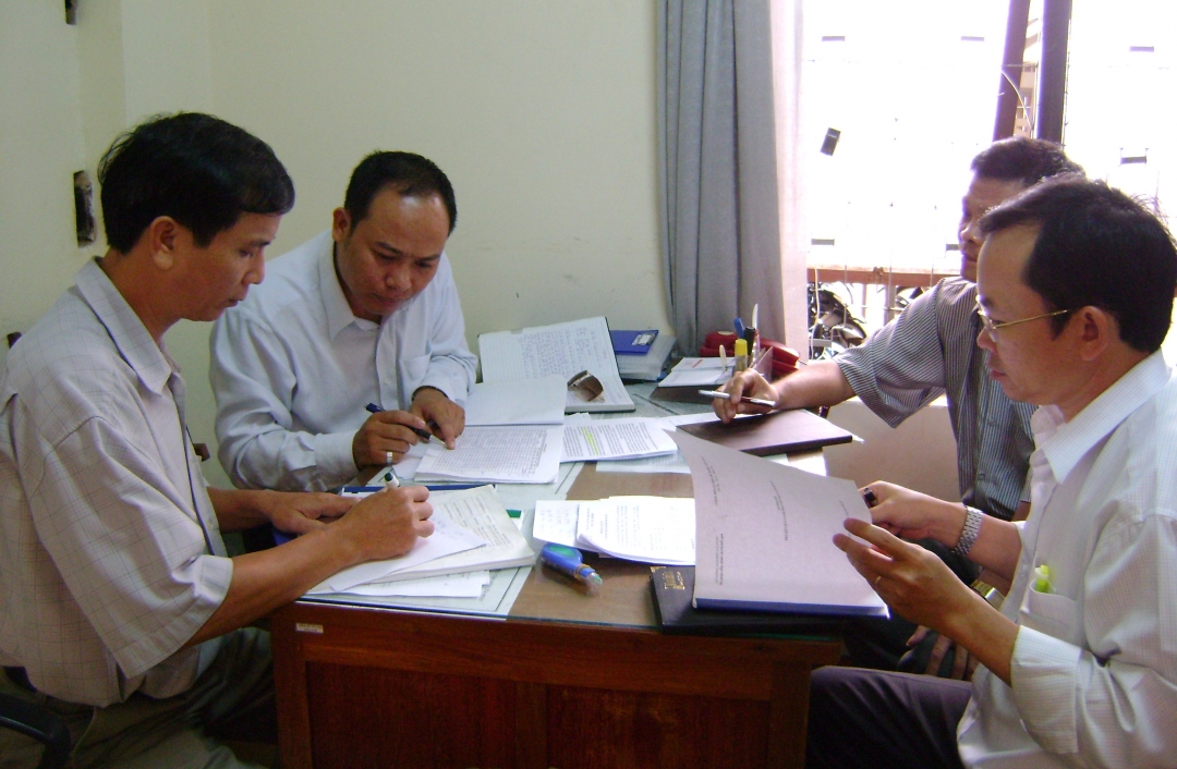 Đoàn kiểm tra liên ngành của tỉnh kiểm tra việc thực hiện CCHC  tại Sở Nông nghiệp - Phát triển nông thôn.