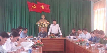 Buổi làm việc của đồng chí Hoàng Trọng Hải, Chủ tịch UBND tỉnh với huyện Krông Ana