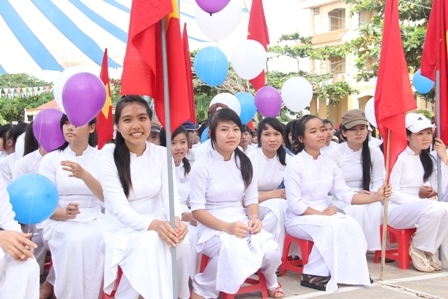 Học sinh tham dự Lễ kỷ niệm