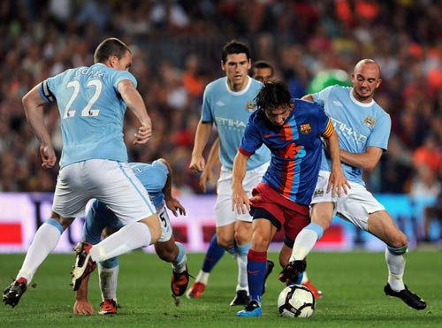 Man City và Barcelona từng chạm trán nhau năm 2009