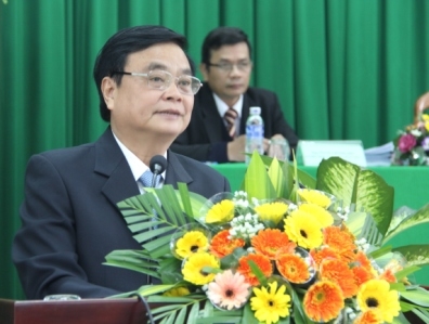 Chủ tịch HĐND TP Buôn Ma Thuột Huỳnh Ngọc Luân phát biểu khai mạc Kỳ họp