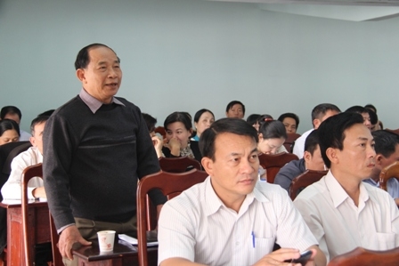 Đại biểu Hồ Tấn Sinh  phản ánh tình trạng xây dựng nhà  trái phép trên đất nông nghiệp