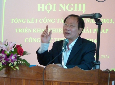 Phó Chủ tịch UBND tỉnh Trần Hiếu phát biểu tại Hội nghị