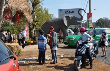 Đây là năm đầu tiên Khu du lịch Ko Tam phục vụ du khách đón Xuân nên đã thu hút đông đảo 