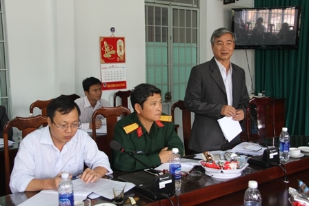 Đồng chí Trần Ngọc Tuấn, Ủy viên Ban Thường vụ Tỉnh ủy, Chủ nhiệm Ủy ban Kiểm tra Tỉnh ủy đóng góp ý kiến