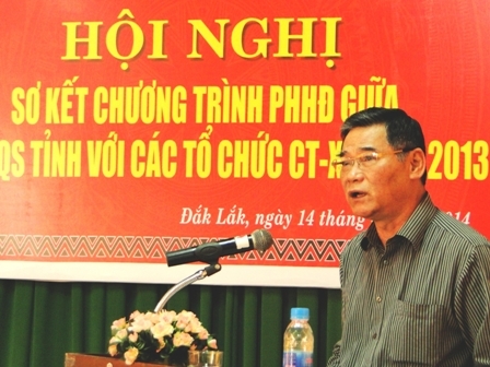 Phó Bí thư Thường trực Tỉnh ủy Cao Đức Khiêm phát biểu chỉ đạo Hội nghị.