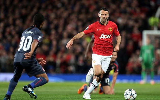 Lão tướng Ryan Giggs vào sân từ đầu là một quyết định bất ngờ nhưng sáng suốt của HLV David Moyes