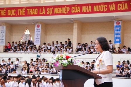 Phó Chủ tịch UBND tỉnh Mai Hoan Niê K'dăm phát biểu tại lễ khai mạc 