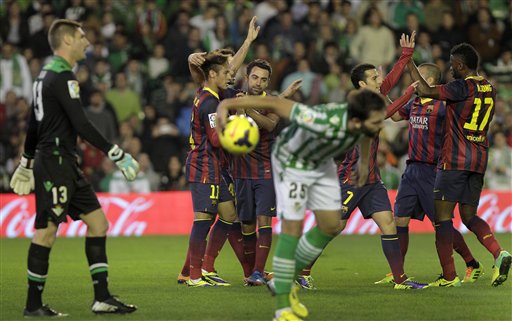 Barcelona luôn hạ Betis trong những lần đối đầu gần đây nhất