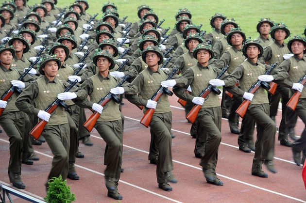 Hình ảnh lễ diễu binh kỷ niệm 60 năm Chiến thắng Điện Biên Phủ (Ảnh: NDĐT)