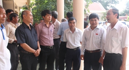 Các đại biểu Quốc hội gặp gỡ với cử tri huyện Krông Ana