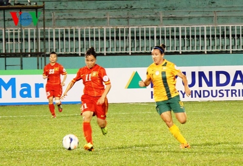 Đội tuyển nữ Việt Nam đã có một trận đấu kiên cường