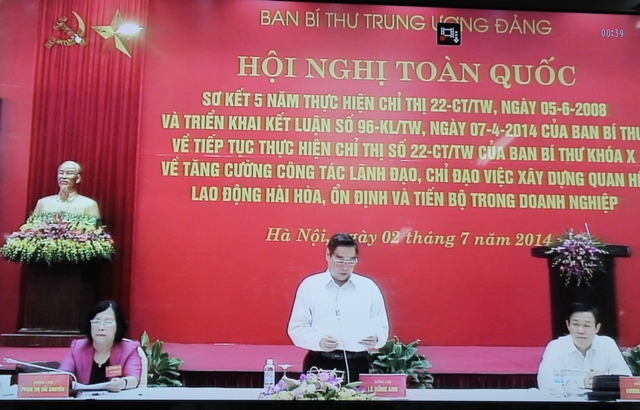 Ủy viên Bộ Chính trị, thường trực Ban Bí thư Trung ương Lê Hồng Anh phát biểu tại hội nghị.