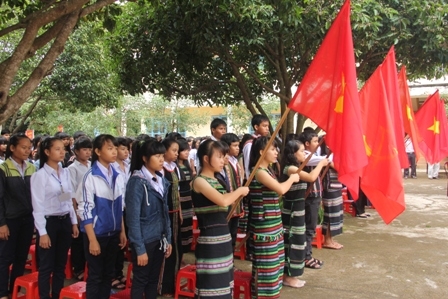 Học sinh tham dự Lễ khai giảng