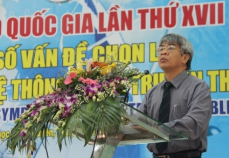 Giáo sư, Tiến sĩ khoa học Dương Ngọc Hải, Phó Chủ tịch Viện Hàn lâm Khoa học và Công nghệ Việt Nam phát biểu tại Hội thảo