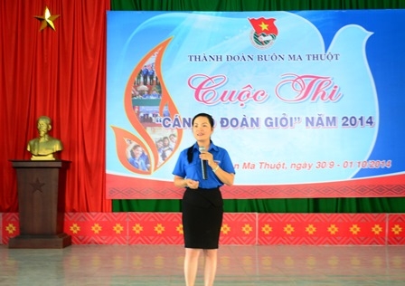 Thí sinh tham gia phần thi thuyết trình