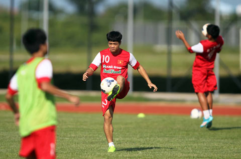 Các cầu thủ trẻ Việt nam đang tỏ ra rất tự tin