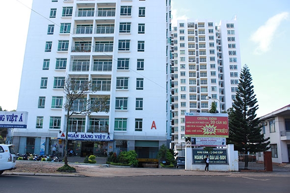 Một khu căn hộ cao cấp trên đường  Hùng Vương  (TP. Buôn Ma Thuột).