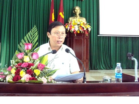 Bí thư Thành ủy Buôn Ma Thuột Nguyễn Viết Tượng phát biểu khai mạc Hội nghị.