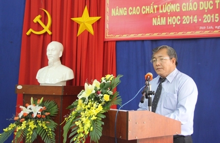Giám đốc Sở GD-ĐT Phan Hồng phát biểu khai mạc Hội nghị