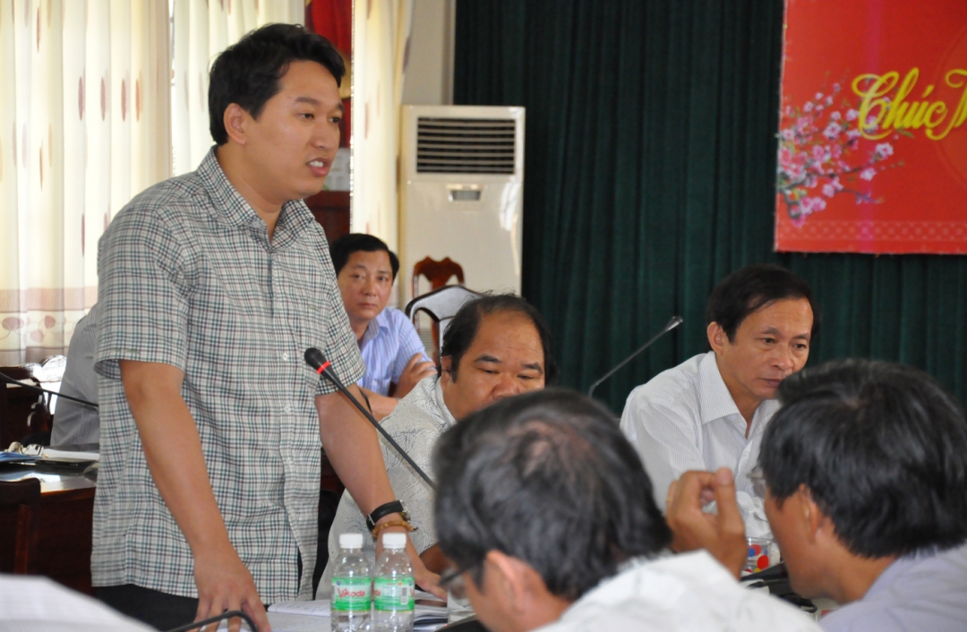 Phó Chủ tịch UBND tỉnh Nguyễn Hải Ninh phát biểu tại cuộc họp