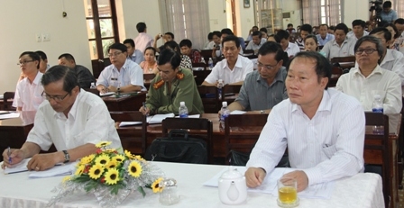 Các đại biểu tham dự giao ban báo chí định kỳ