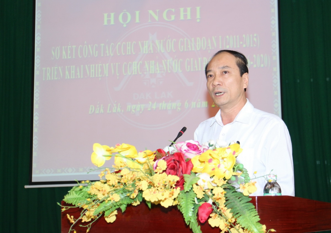 Chủ tịch UBND tỉnh Phạm Ngọc Nghị phát biểu chỉ đạo Hội nghị
