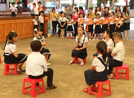 Phần thi Kỹ năng của Liên đội Trường TH Nguyễn Du