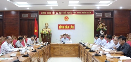 Các đại biểu tham dự Hội nghị tại điểm cầu Đắk Lắk