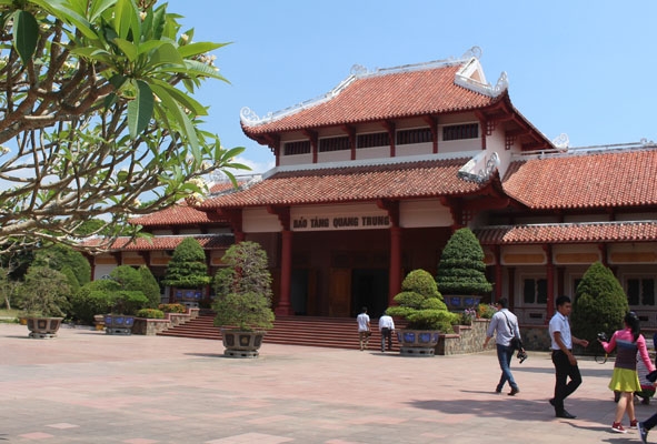 Khu vực trưng bày Nhà Bảo tàng Quang Trung.