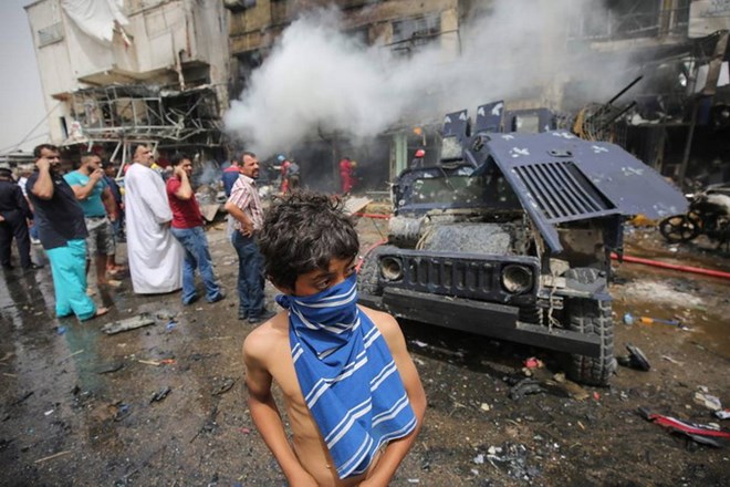 Hiện trường một vụ đánh bom do IS gây ra ở Iraq. (Nguồn: AFP/Getty Images)