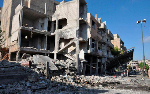 Đất nước Syria bị tàn phá nặng nề vì nội chiến. (Ảnh: Reuters)