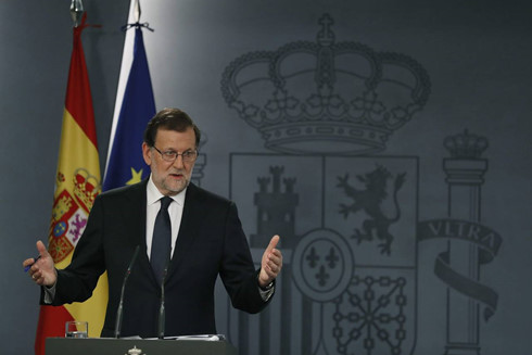 hủ tướng Tây Ban Nha Mariano Rajoy. (Ảnh: European Pressphoto Agency)