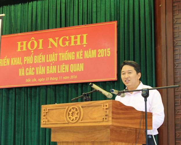 Ủy viên dự khuyết Trung ương Đảng, Phó Chủ tịch Thường trực UBND tỉnh Nguyễn Hải Ninh phát biểu chỉ đạo tại Hội nghị.
