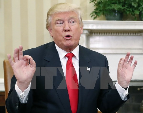 Tổng thống đắc cử Mỹ Donald Trump trong cuộc họp ở thủ đô Washington ngày 10-11. (Nguồn: AP/TTXVN)