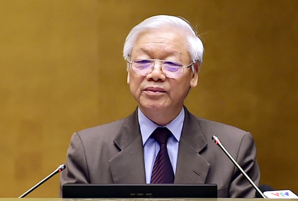 Tổng Bí thư Nguyễn Phú Trọng phát biểu chỉ đạo Hội nghị. Ảnh: Báo điện tử Đảng Cộng sản Việt Nam