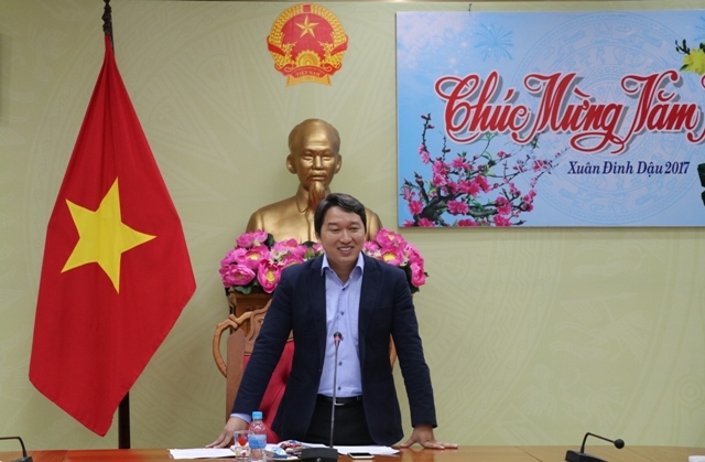 Phó Chủ tịch Thường trực UBND tỉnh Nguyễn Hải Ninh phát biểu kết luận buổi gặp mặt.