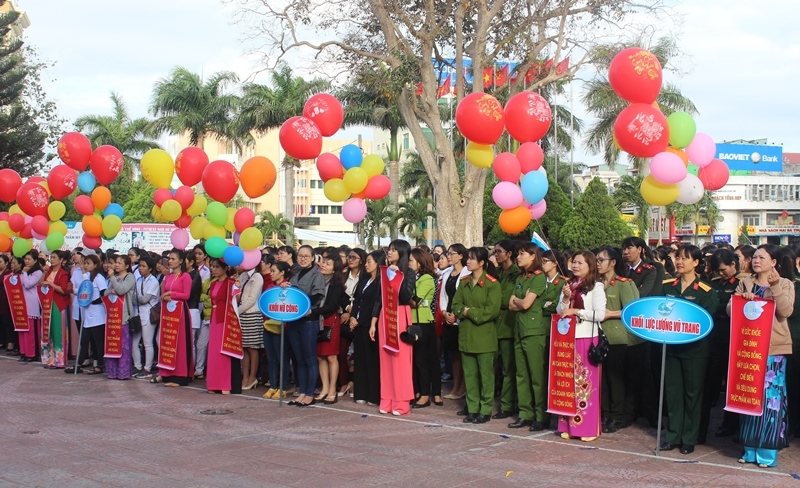 Đông đảo hội viên phụ nữ tham dự lễ truyền trông