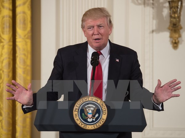 Tổng thống Mỹ Donald Trump. (Ảnh: AFP/TTXVN)