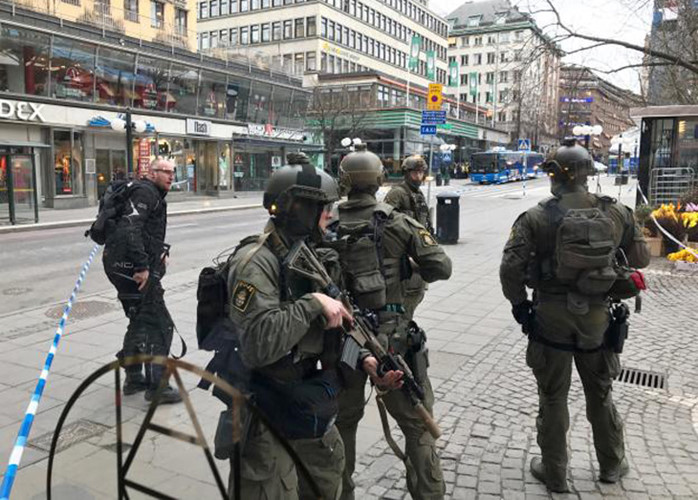 An ninh ở thủ đô Stockholm đã được tăng cường lên mức cao nhất. (Ảnh: Reuters)