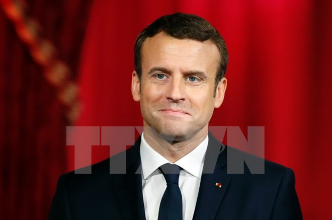 Tân Tổng thống Pháp Emmanuel Macron. (Nguồn: AFP/TTXVN)