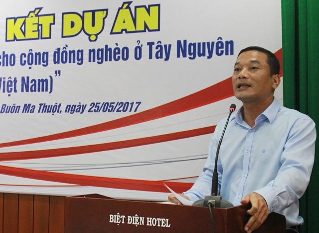 Phó Chủ tịch UBND tỉnh Y Giang Gry Niê Knơng phát biểu tại Hội thảo