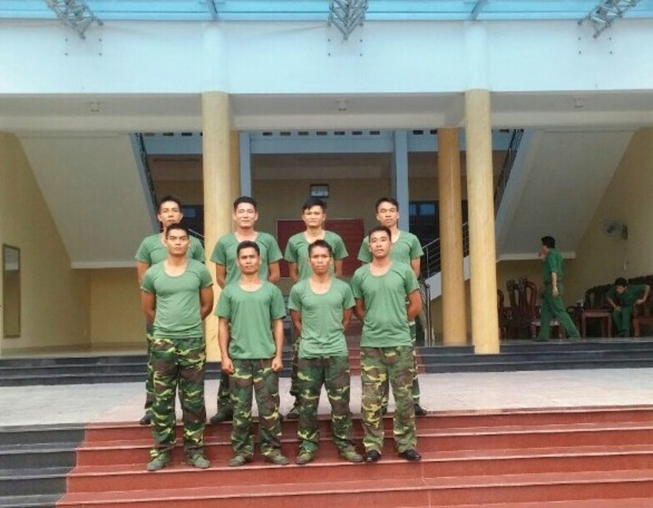 Các vận động viên đoàn Đắk Lắk tại Hội thao thể dục thể thao Bộ đội Biên phòng năm 2017
