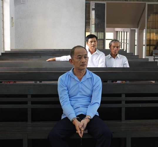 Bị cáo Nguyễn Đình Sô tại phiên tòa sơ thẩm.