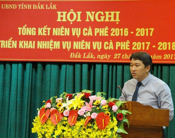 Ủy viên Dự khuyết Ban Chấp hành Trung ương Đảng, Phó Chủ tịch Thường trực UBND tỉnh Nguyễn Hải Ninh phát biểu tại Hội nghị