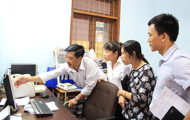Đoàn công tác của tỉnh kiểm tra việc áp dụng Hệ thống quản lý chất lượng theo TCVN 9001:2008 tại Sở Tài chính.