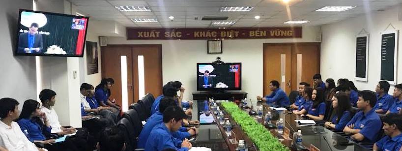 Hình ảnh: Các đại biểu tham dự buổi tập huấn trực tuyến về chương trình hỗ trợ Thanh niên khởi nghiệp năm 2018 tại điểm cầu Đắk Lắk.