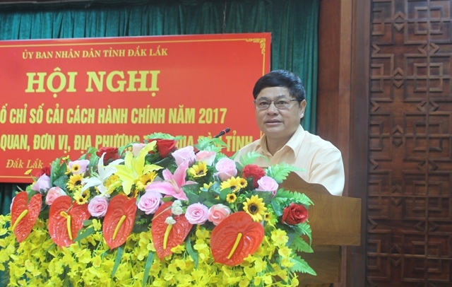 Phó Bí thư Thường trực Tỉnh ủy Phạm Minh Tấn phát biểu chỉ đạo tại Hội nghị.