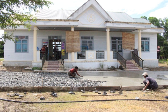 Điểm trường mẫu giáo thôn Thống Nhất được đầu tư xây dựng cơ sở vật chất khang trang.